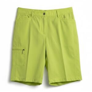 Zenergy Golf by Chico’s Sz 0 Lime Green Women’s Athletic Golf Shorts | EUC